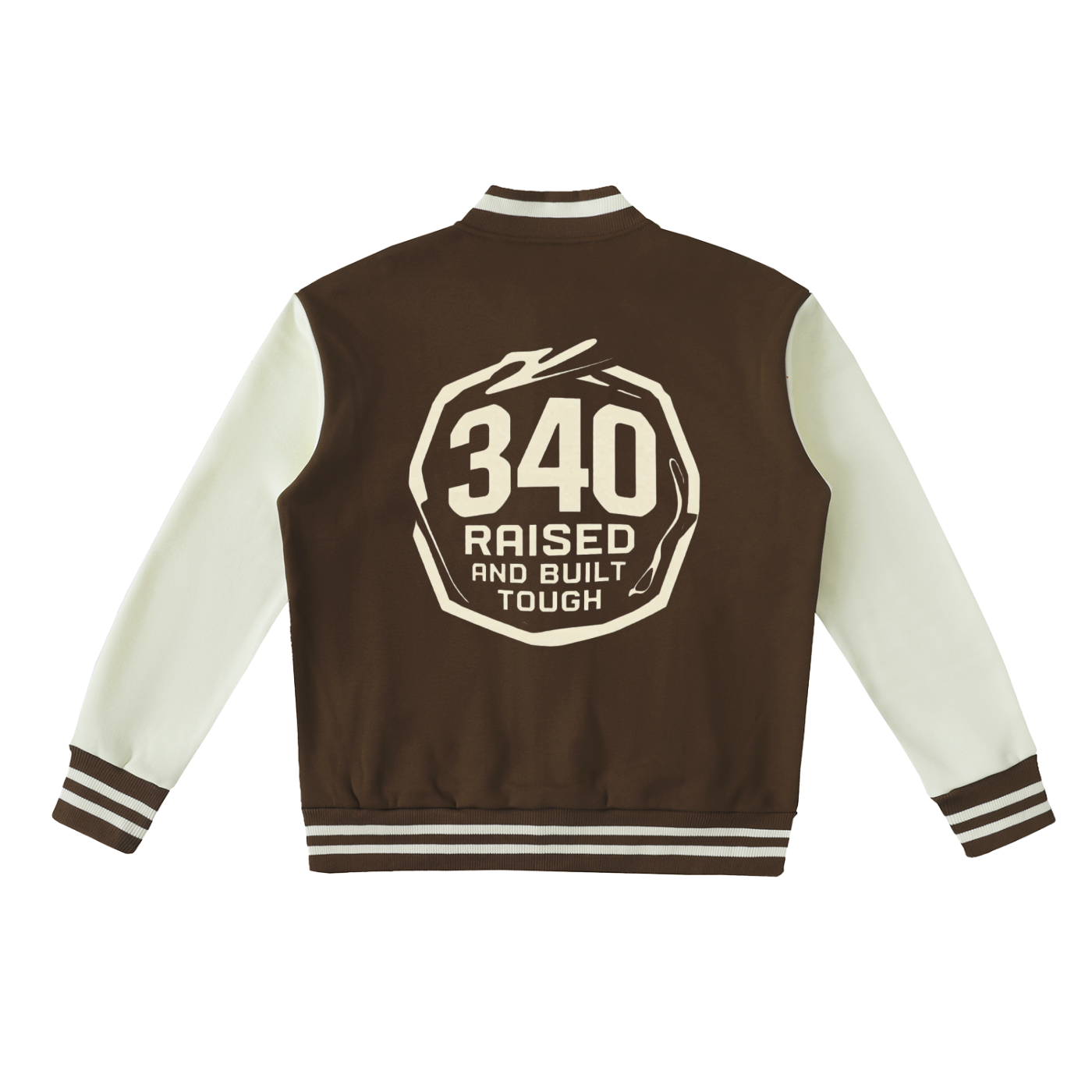 LION HEART Two-Tone Fleeced Varsity Jacket
