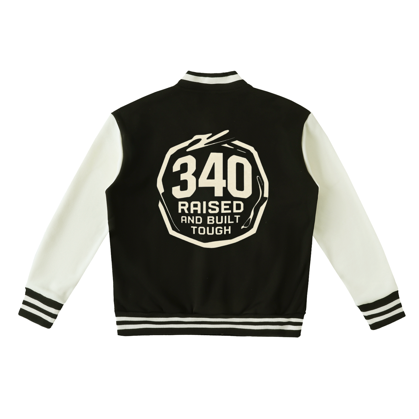 LION HEART Two-Tone Fleeced Varsity Jacket