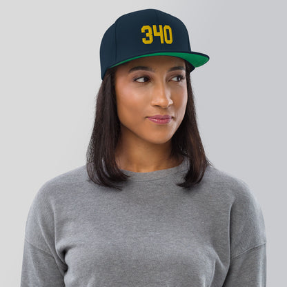 Gold 340 Snapback Hat | Phade Fashion Virgin Islands