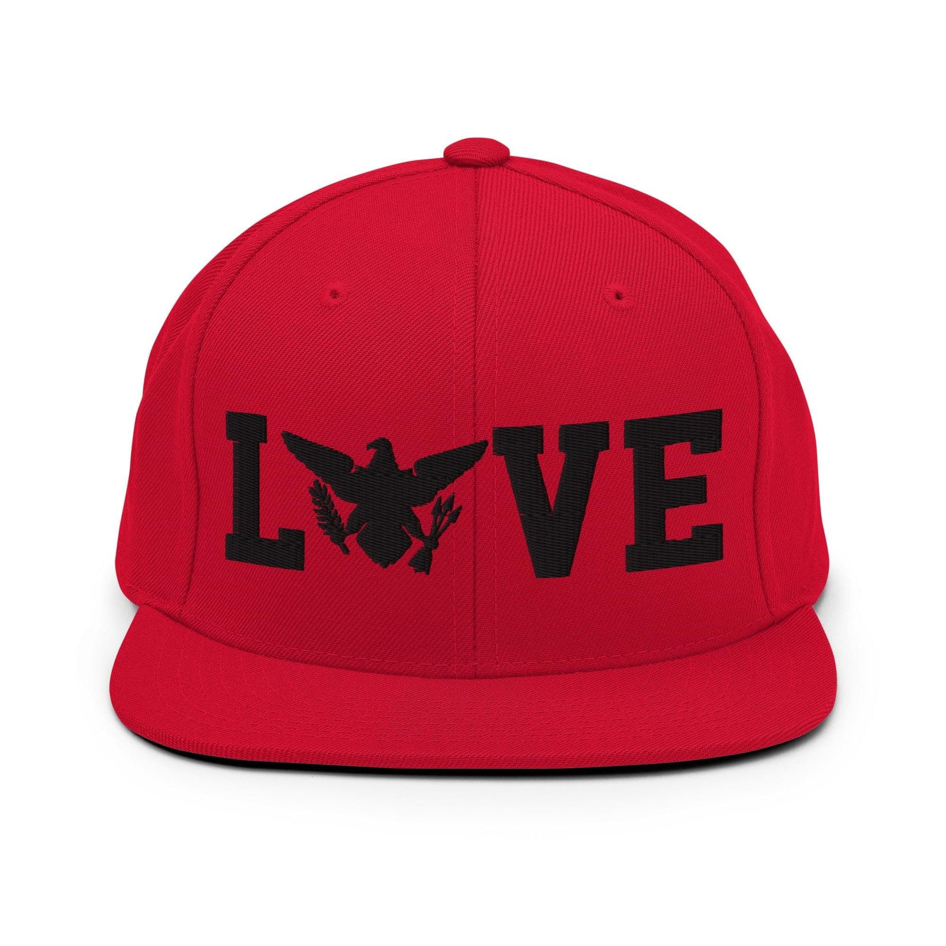 Love black Snapback Hat | Phade Fashion Virgin Islands