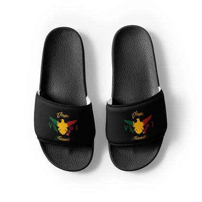 Vi Ice Gold & Green Slides | Phade Fashion Virgin Islands