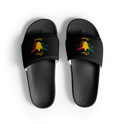 Vi Ice Gold & Green Slides | Phade Fashion Virgin Islands