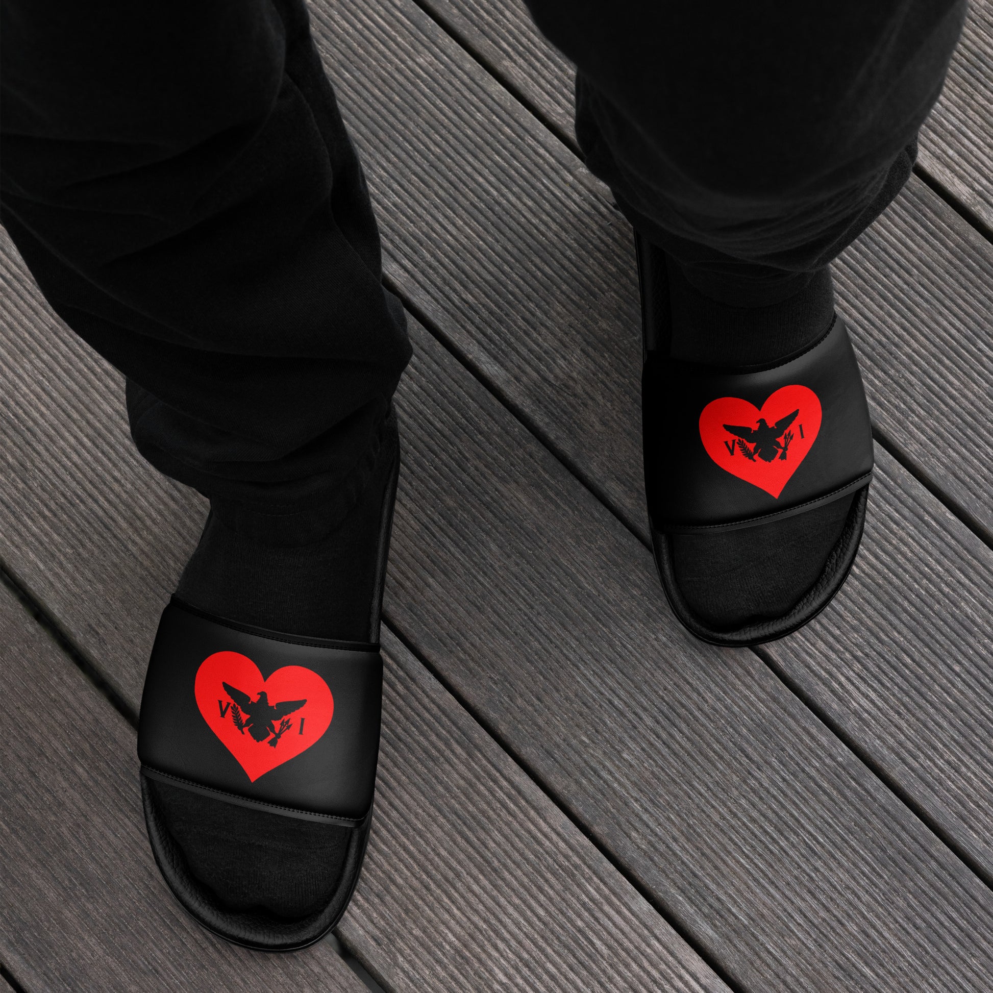 Men’s Heart Slides | Phade Fashion Virgin Islands