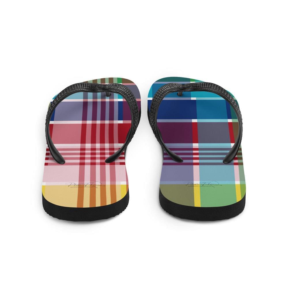 Unisex Madras Flip Flops | Phade Fashion Virgin Islands