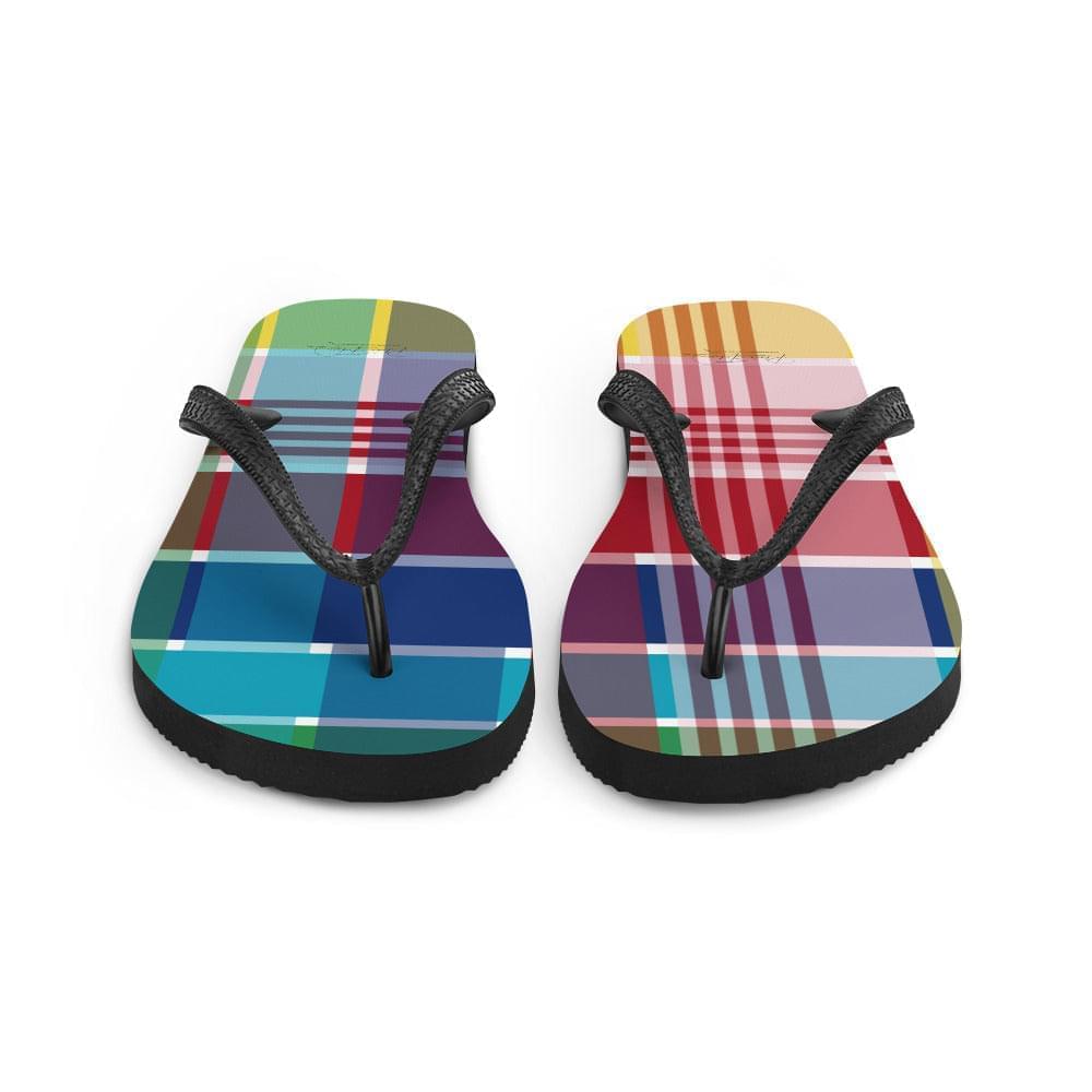 Unisex Madras Flip Flops | Phade Fashion Virgin Islands