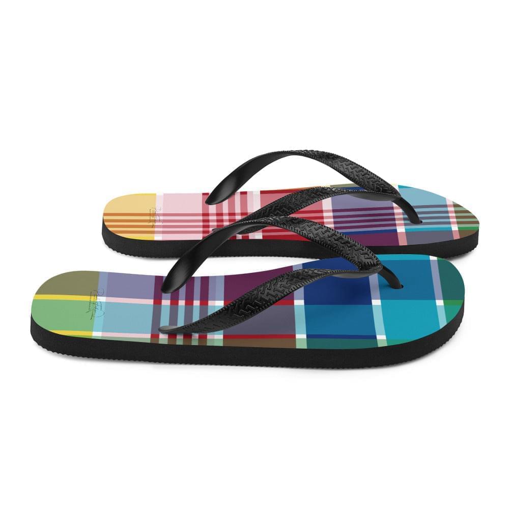 Unisex Madras Flip Flops | Phade Fashion Virgin Islands