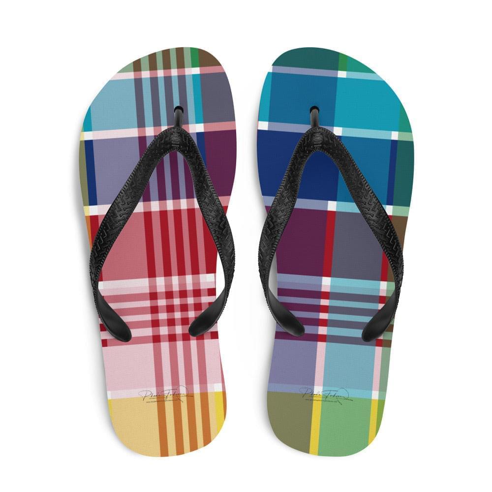 Unisex Madras Flip Flops | Phade Fashion Virgin Islands
