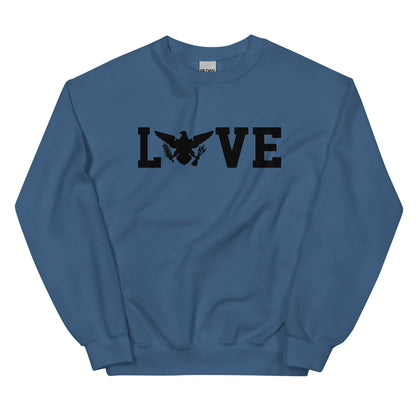 Love Black Print Sweatshirt | Phade Fashion Virgin Islands