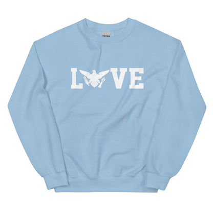 Love White Print Sweatshirt | Phade Fashion Virgin Islands