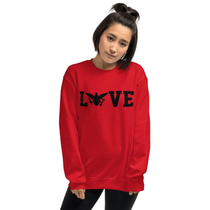 Love Black Print Sweatshirt | Phade Fashion Virgin Islands