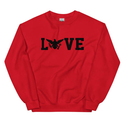 Love Black Print Sweatshirt | Phade Fashion Virgin Islands
