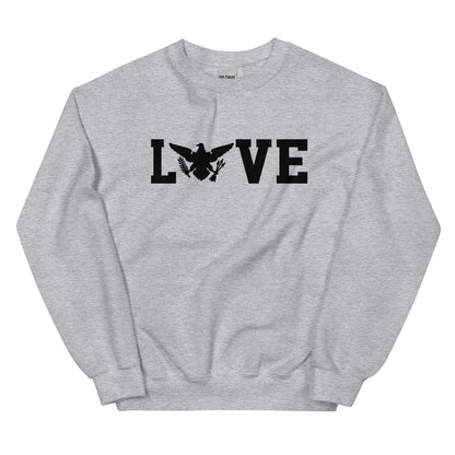 Love Black Print Sweatshirt | Phade Fashion Virgin Islands