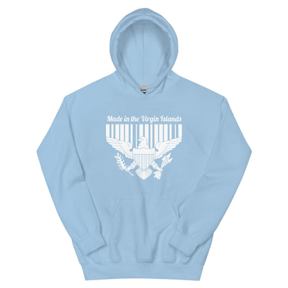 Unisex White Print Vi Hoodie | Phade Fashion Virgin Islands