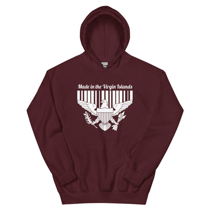 MADE IN THE VI Unisex Hoodie (WHITEPRINT)