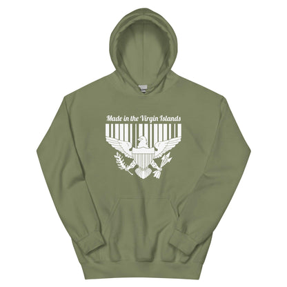 MADE IN THE VI Unisex Hoodie (WHITEPRINT)