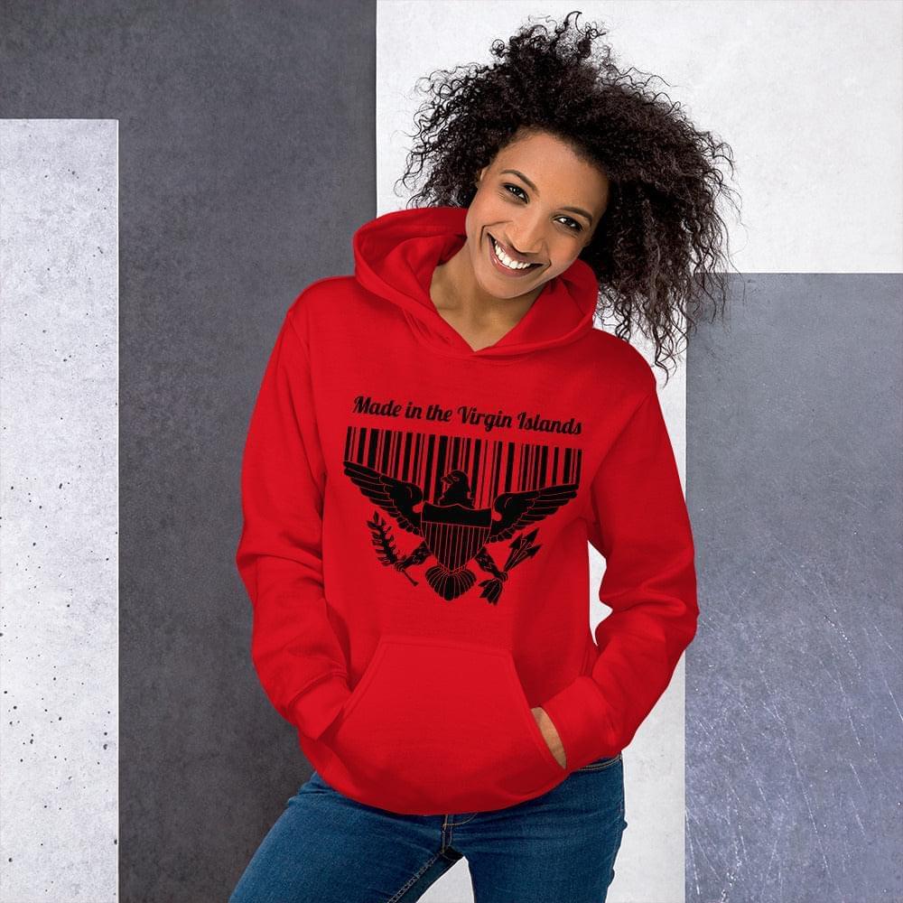 Unisex Black Print Hoodie | Phade Fashion Virgin Islands