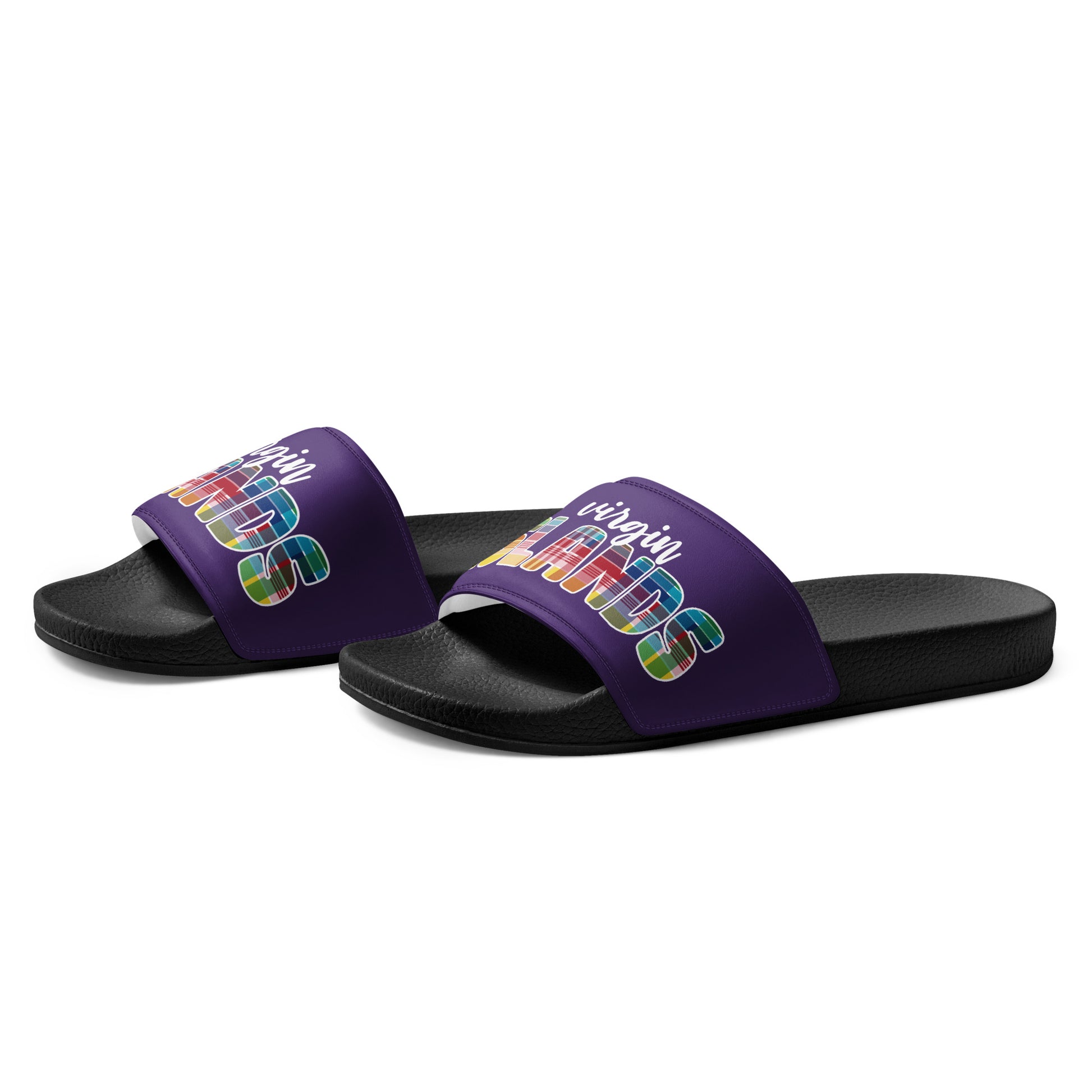 Grape Madras Women's Slides | Phade Fashion Virgin Islands