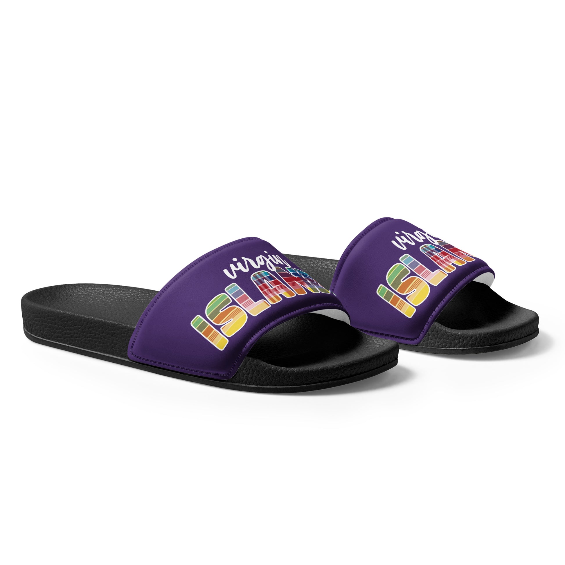 Grape Madras Women's Slides | Phade Fashion Virgin Islands